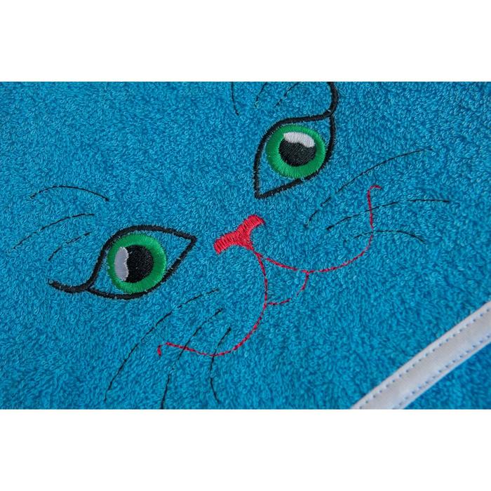 Уголок детский Киска, размер 120*120, цв. бирюза, хл100%