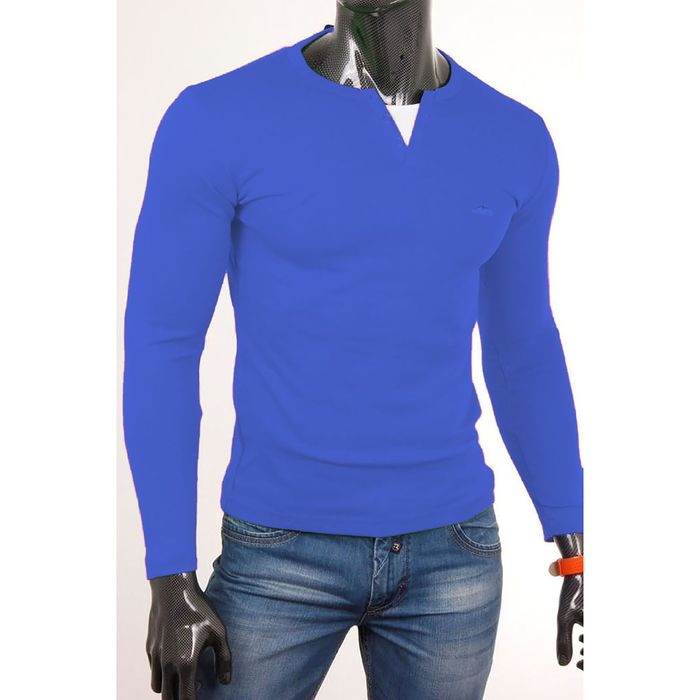 Джемпер мужской арт.0740, цвет василек, размер M