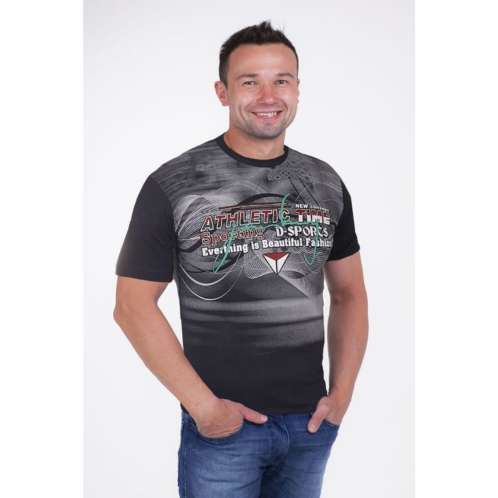 Футболка мужская арт.5173, цвет темно-синий, р-р L