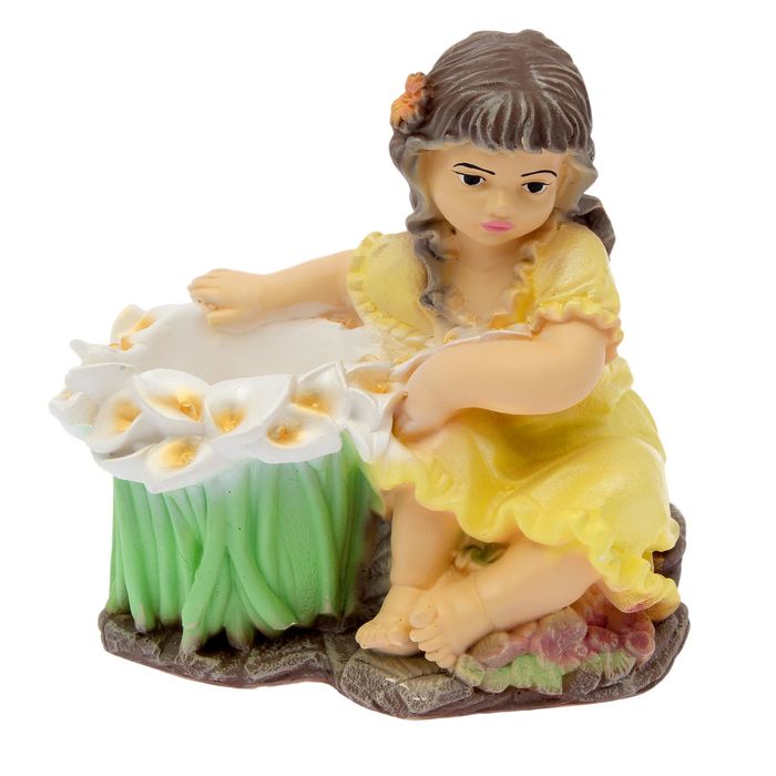 Кашпо "Лилия" цвет желтый