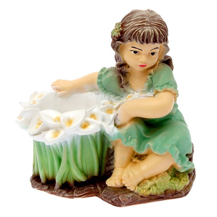 Кашпо "Лилия" цвет зеленый