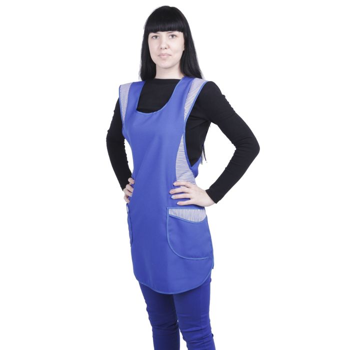 Фартук № 18, размер 46-56, цвет василёк