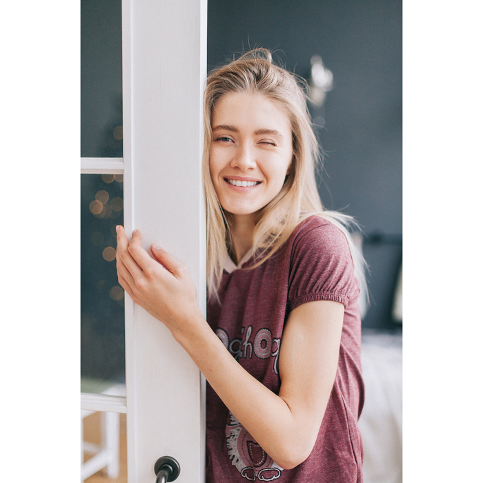 Комплект женский Меланжики (футболка, брюки) 217631 меланж р-р 50