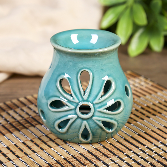 Аромалампа керамика "Ромашка" МИКС 8х7,7х7,5 см