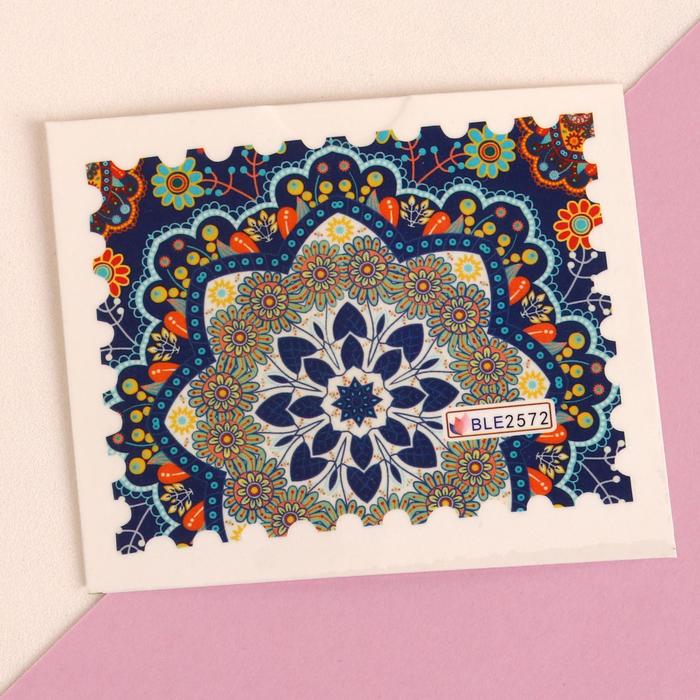 Слайдер-дизайн для ногтей переводной, для гель-лака, водный, разноцветный