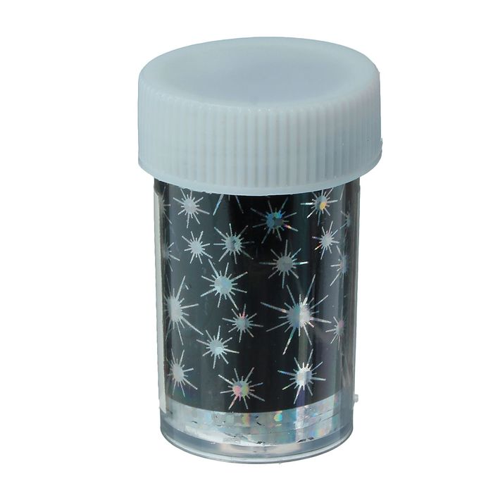 Переводная фольга для дизайна ногтей "Кристаллы", 4х50см, разноцветная