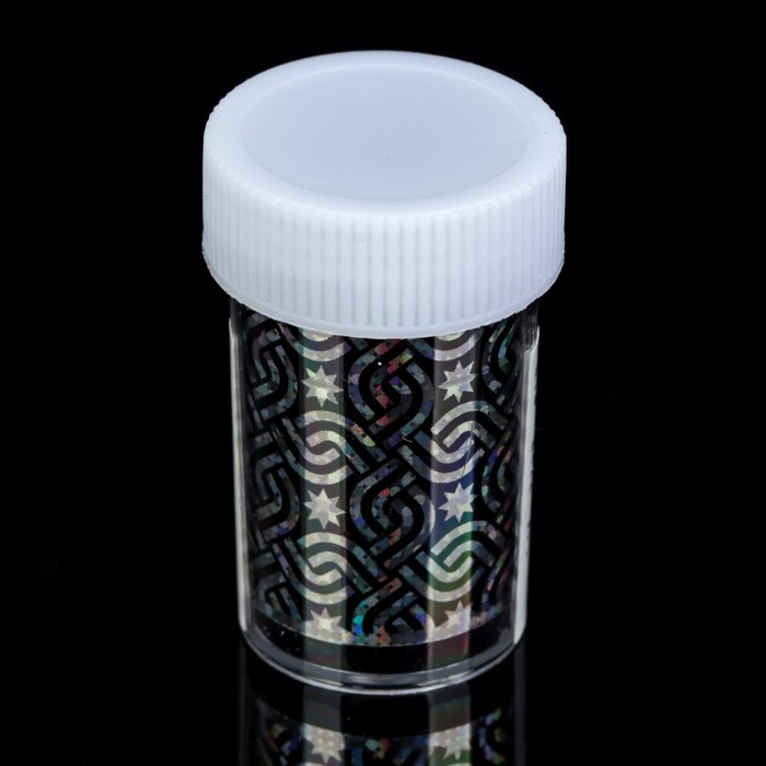 Переводная фольга для дизайна ногтей "Лабиринт", 4х50см, разноцветная