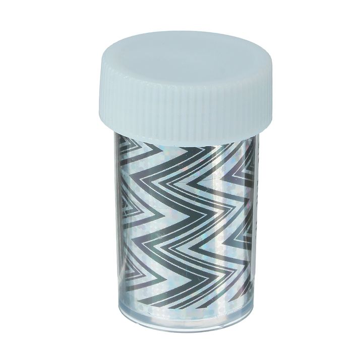 Переводная фольга для дизайна ногтей "Зигзаг", 4х50см, разноцветная