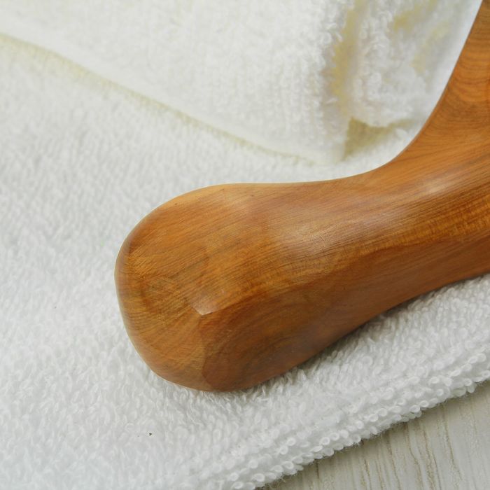 Массажёр для спины "Гуаша. Рогатка", деревянный