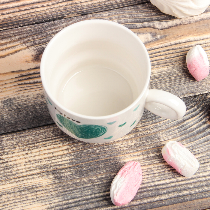 Набор кружек 240 мл My Love, 4 шт, на металличкской подставке