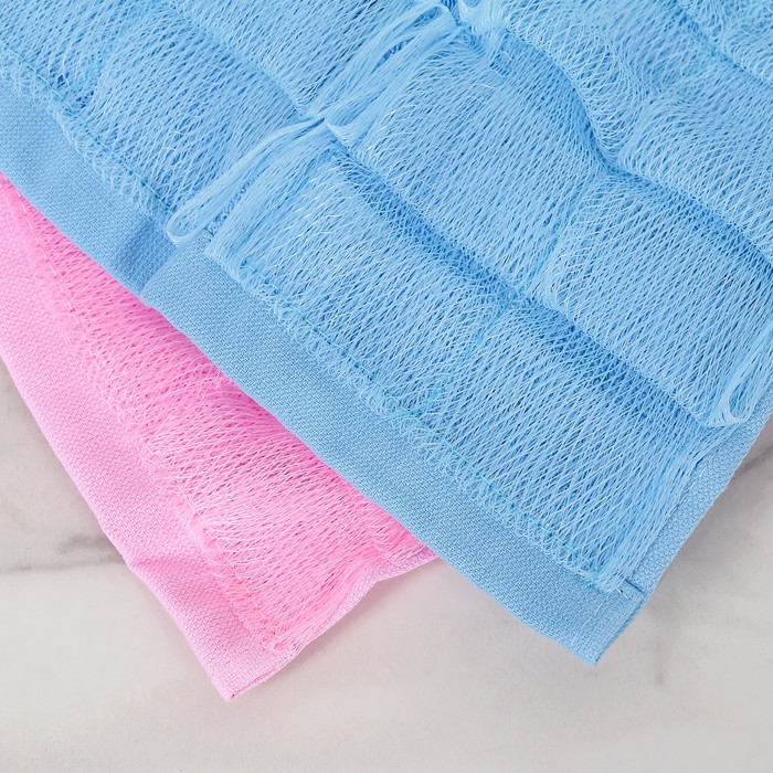 Набор мочалок массажных 2 шт, 40х26 см