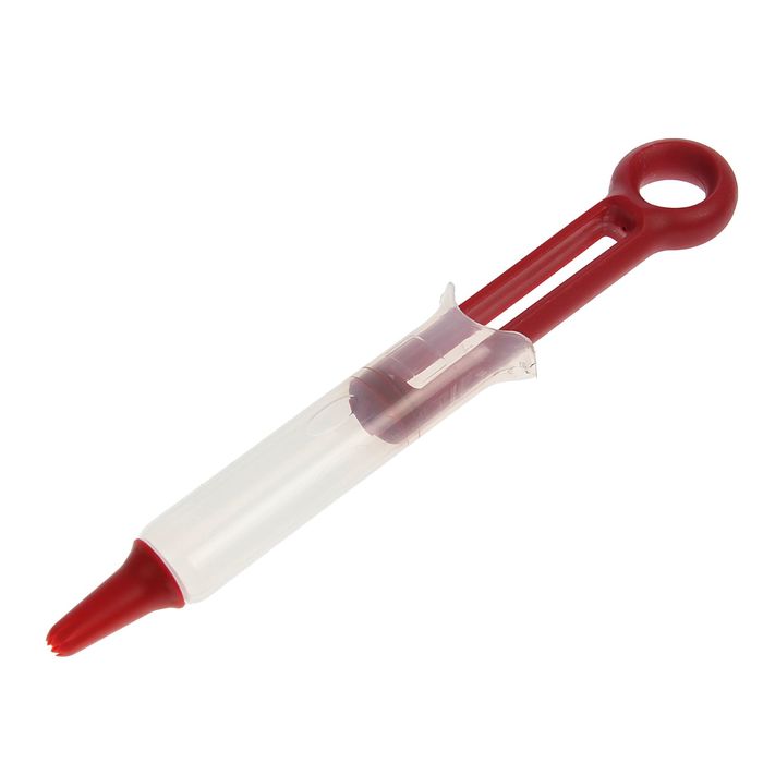 Шприц кондитерский 3 насадками 18х4,5см с и зажимом для хранения 2,5 см