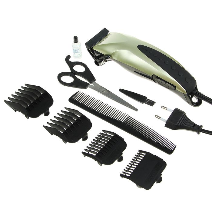 Машинка для стрижки KELLI KL-7003, 45 Вт, 4 съемных гребня микс