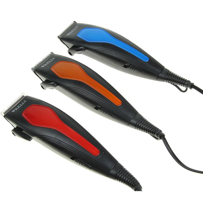 Машинка для стрижки KELLI KL-7008, 60 Вт, 4 съемных гребня, микс