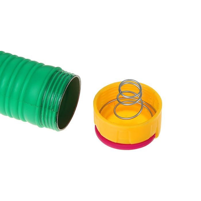 Фонарь 1 диод, рассеиватель простой, рукоять ребристая, 2D бат., микс, 6х17.5 см