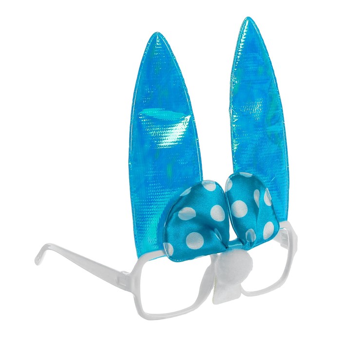 Карнавальные очки "Ушки" с бантиком, цвета МИКС