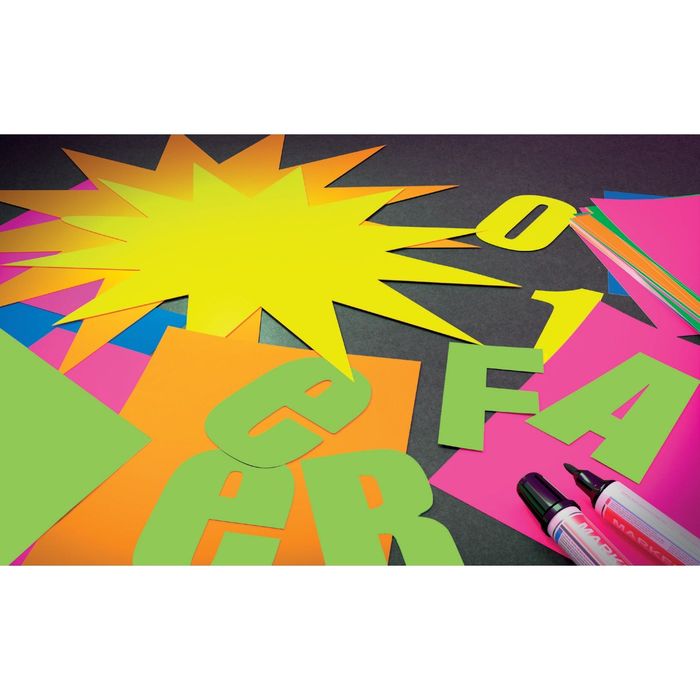 Картон цветной 650*500 мм Sadipal флуоресцентный 250 г/м2 оранжевый 15409