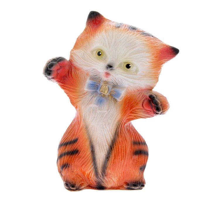 Копилка гипс "Кошка рыжая с бантиком" 25см