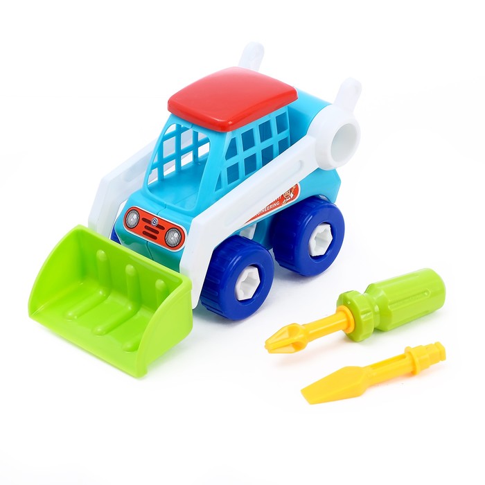 Конструктор отвёрточный «Погрузчик», 19 деталей