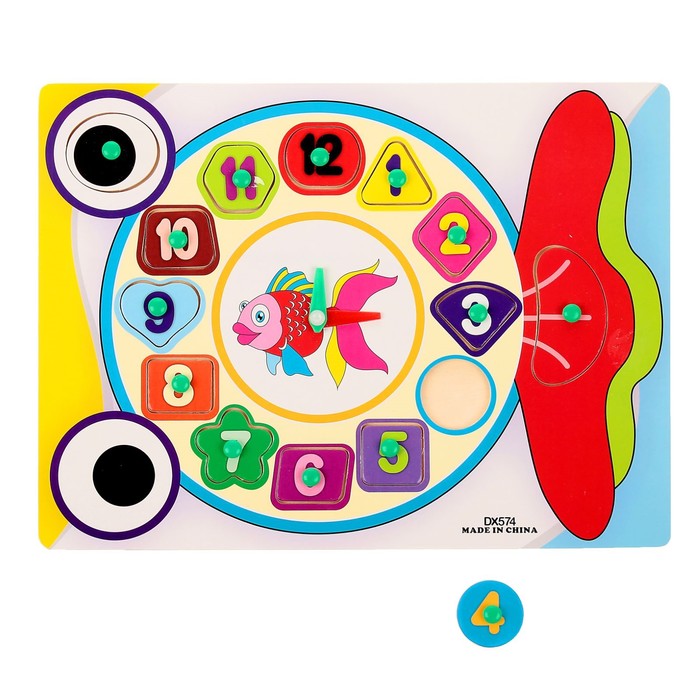 Часы рамка-вкладыш "Рыбка", 13 элементов