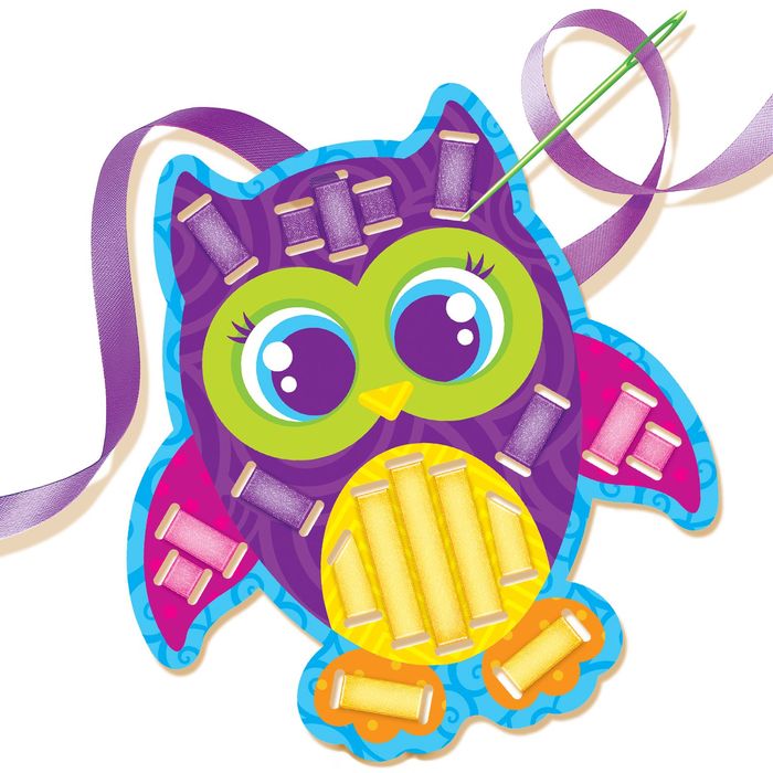 Вышивка лентами "Давай играть!" + пластиковая игла