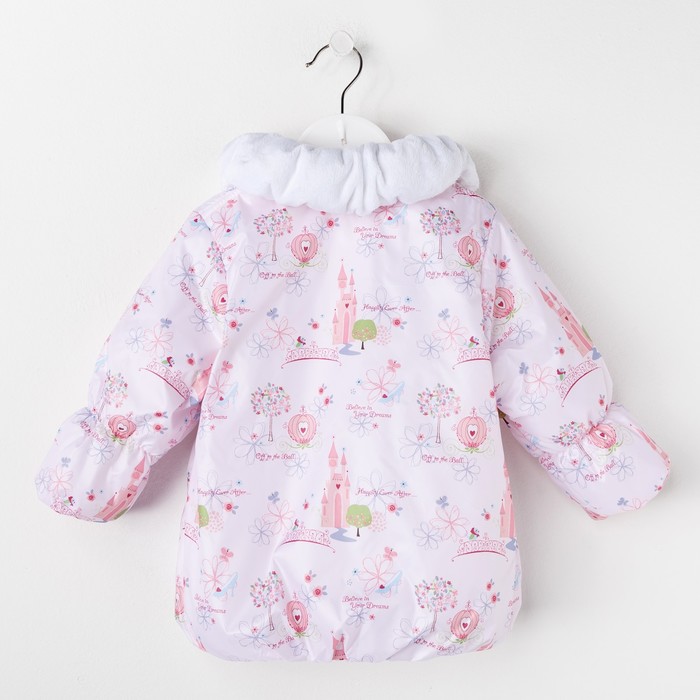 Куртка для девочки, рост 92 см, цвет белый ЯВ131351_М