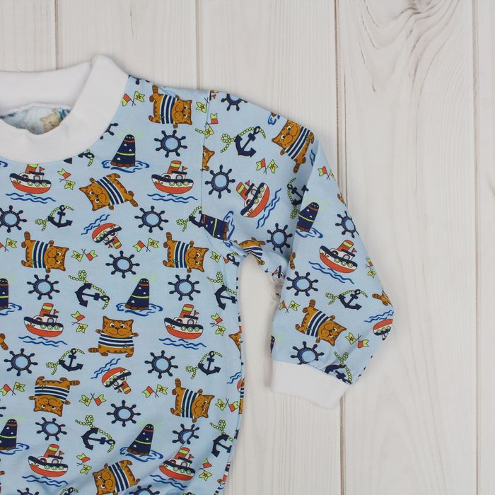 Пижама для мальчика "Котята", рост 86 см, цвет голубой ЯВ137171_М