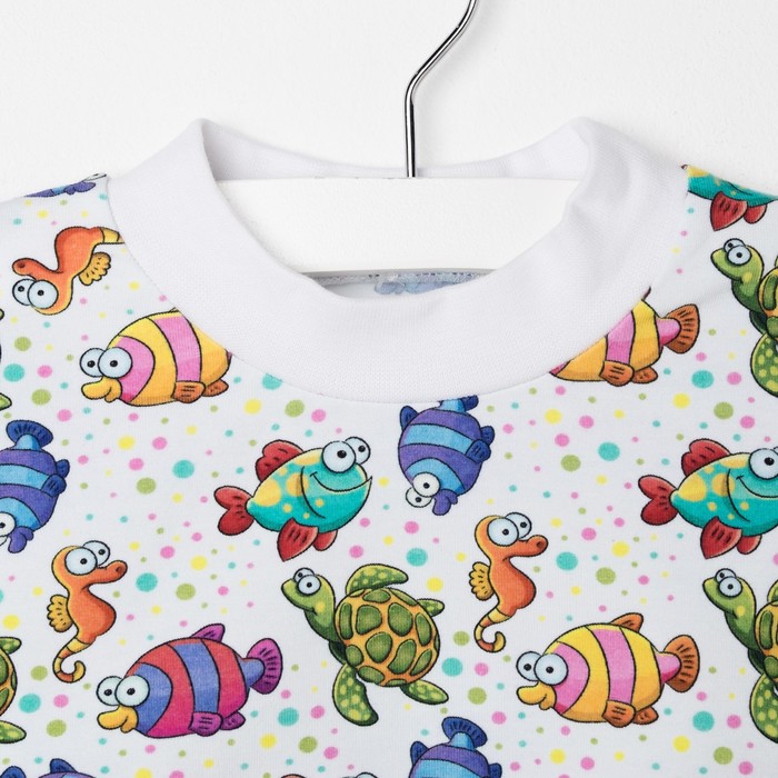 Пижама для девочки "Морской мир", рост 92 см, цвет белый ЯВ137172_М