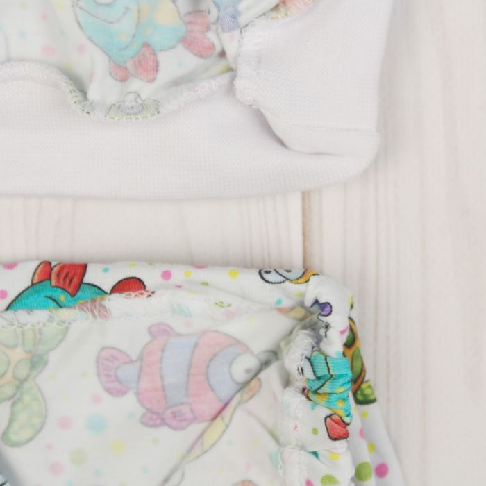 Пижама для девочки "Морской мир", рост 92 см, цвет белый ЯВ137172_М