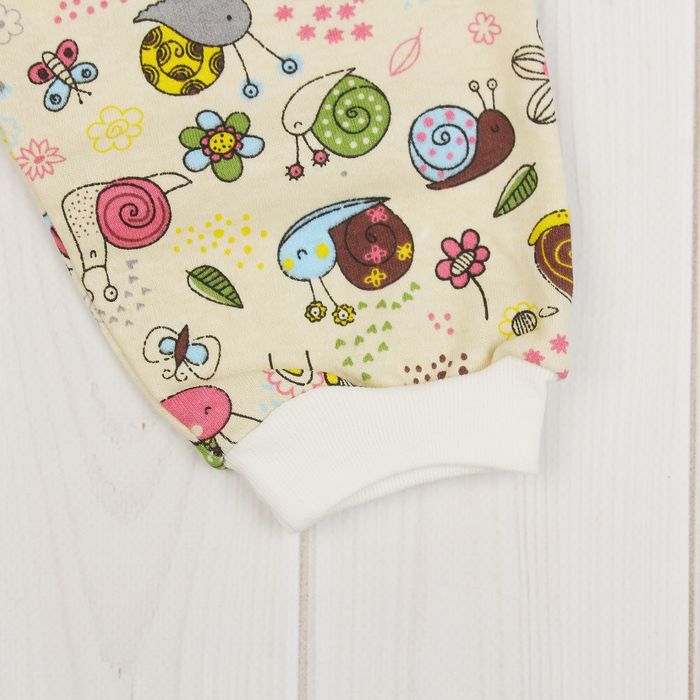 Пижама для мальчика "Улитки", рост 80 см, цвет жёлтый ЯВ137174_М