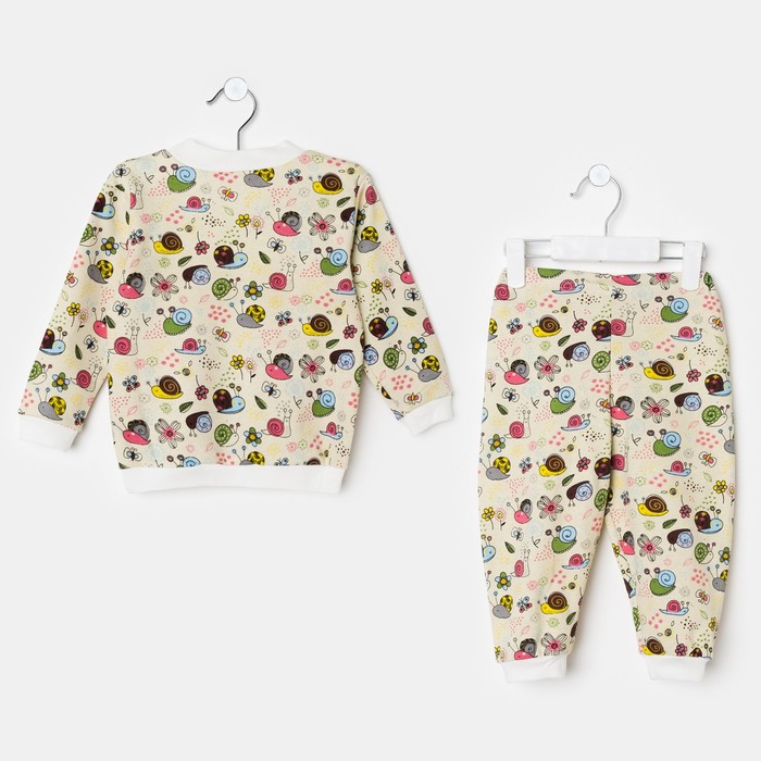 Пижама для мальчика "Улитки", рост 92 см, цвет жёлтый ЯВ137174_М