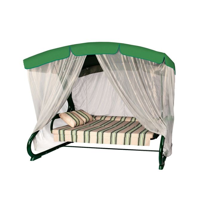Качели садовые 4х местные REDFORD model: 502 GREEN с АМС