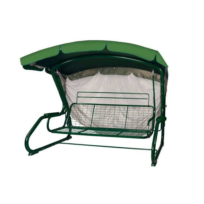 Качели садовые 4х местные REDFORD model: 502 GREEN с АМС