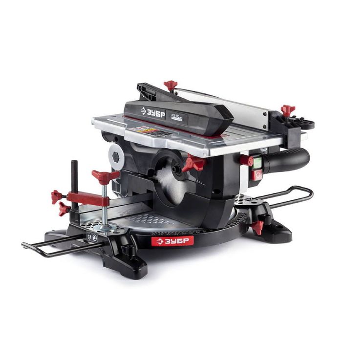 Пила торцовочная комбинированная "ЗУБР" ЗПТК-210-1500, d=210 мм, 4500 об/мин, 1500 Вт