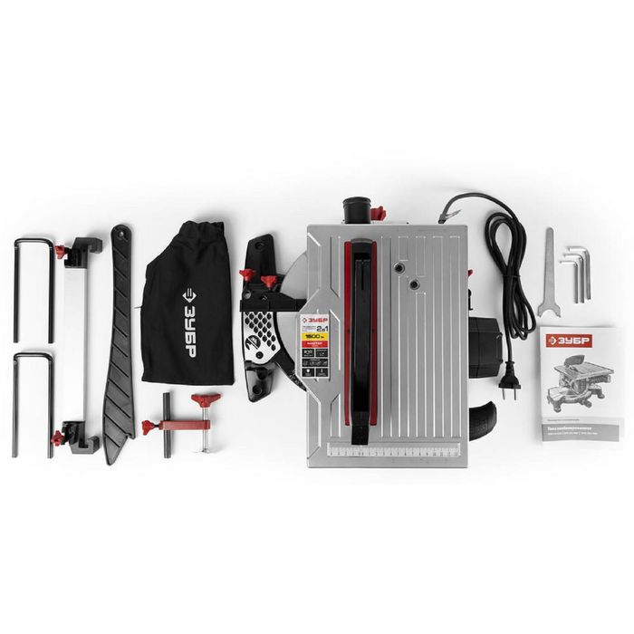 Пила торцовочная комбинированная "ЗУБР" ЗПТК-210-1500, d=210 мм, 4500 об/мин, 1500 Вт