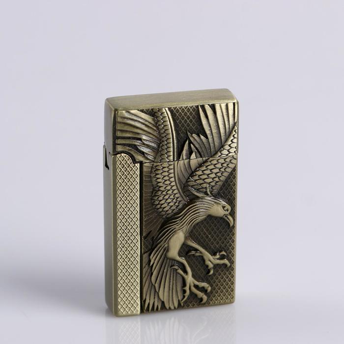 Зажигалка «Орел в полете», газ, пьезо, 3.5х6 см, микс