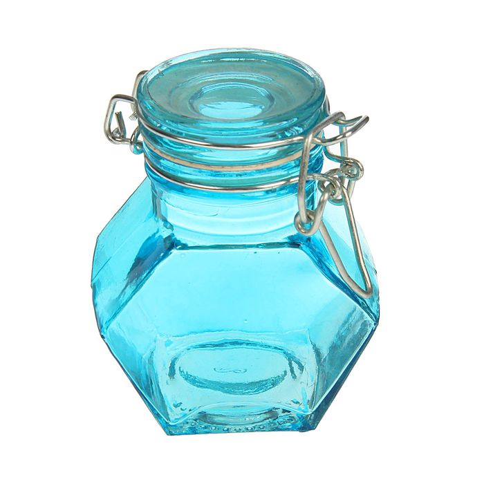 Банка для специй 100 мл "Звезда", бугельный замок, цвета МИКС