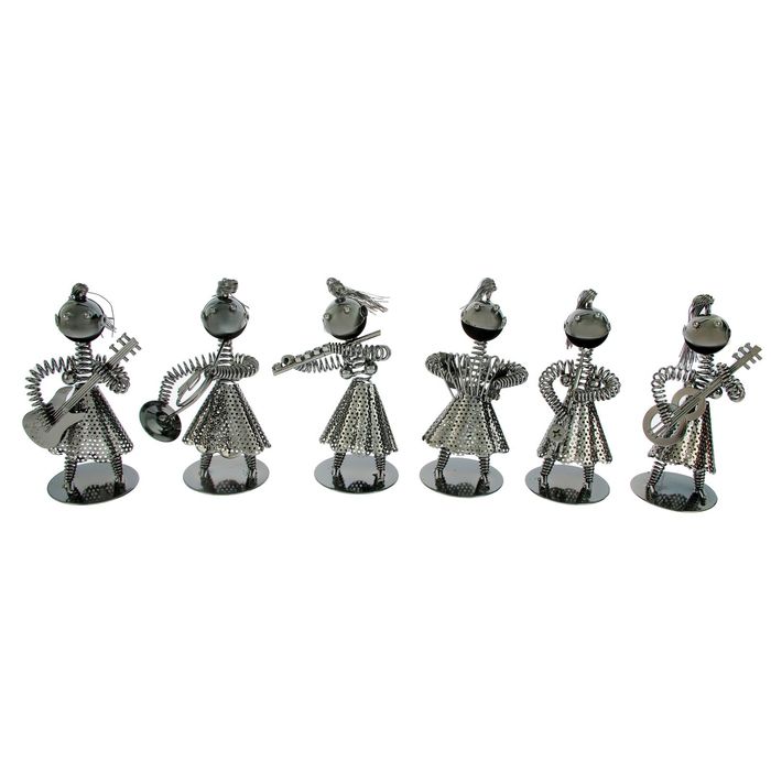 Сувенир металл "Девочка-музыкант с хвостиком" МИКС 17х7,5х11 см