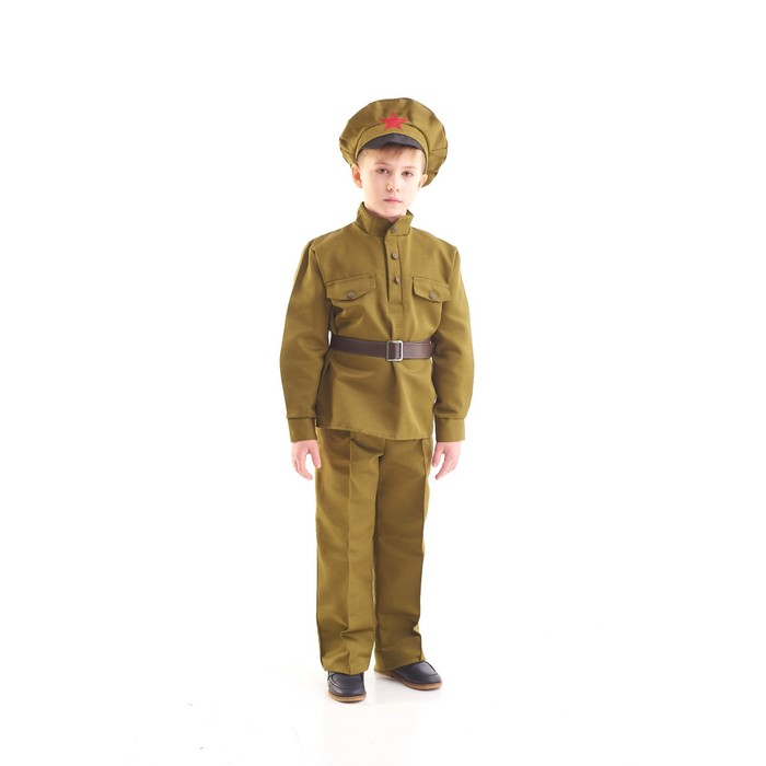 фото Карнавальный костюм "сержант", 5-7 лет, рост 122-134 см бока