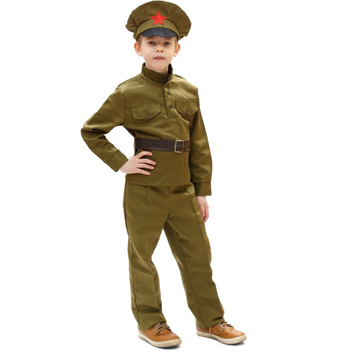 фото Карнавальный костюм "сержант", 8-10 лет, рост 140-152 см бока