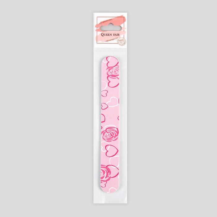 Пилка-наждак "Ассорти", абразивность 180/180, 15,5см, классика, рисунок МИКС