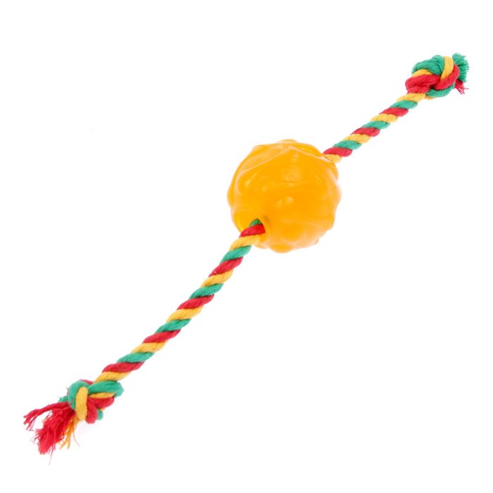 Мяч Космос "ДогЛайк" с канатом и этикеткой