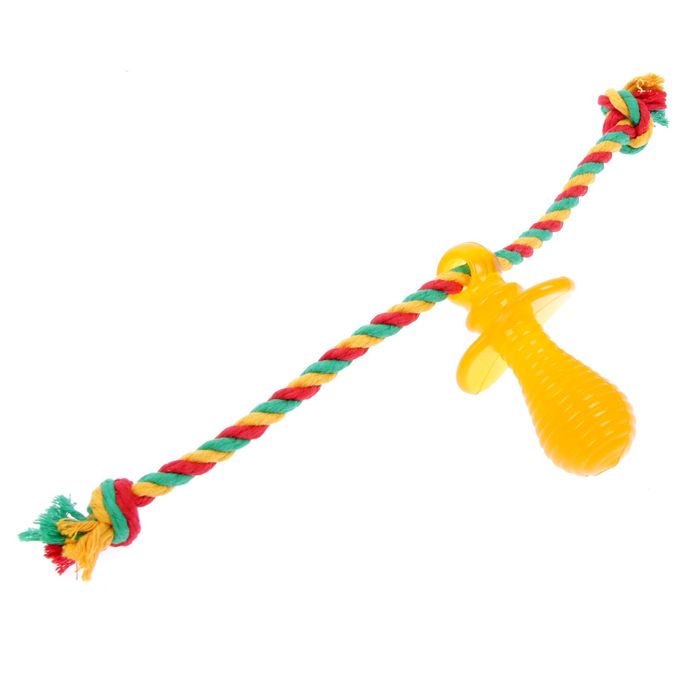 Соска "ДогЛайк" с канатом и с этикеткой