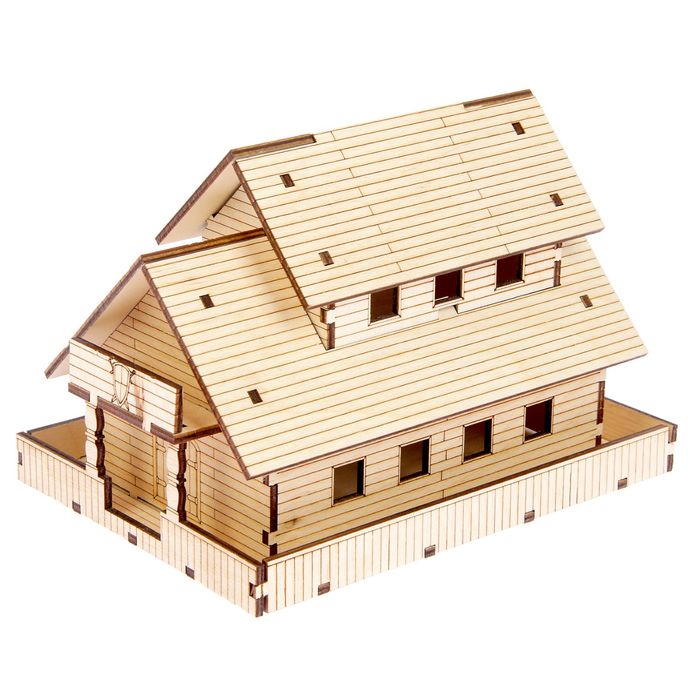 Заготовка для творчества "Домик большой" (К-614) набор 19 деталей