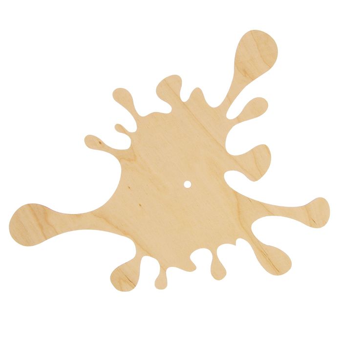 Основа для часов из фанеры "Клякса" 37х29 см