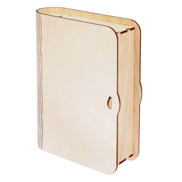 Шкатулка для декора из фанеры "Книга большая" 22,5х17х6 см