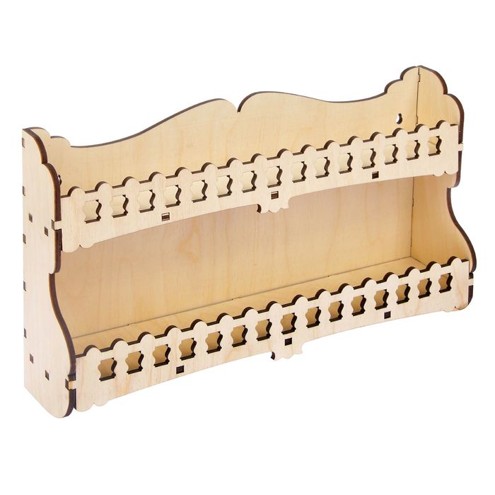 Полка для специй для декора "Веселая №16" набор 7 деталей, 41х23х9см