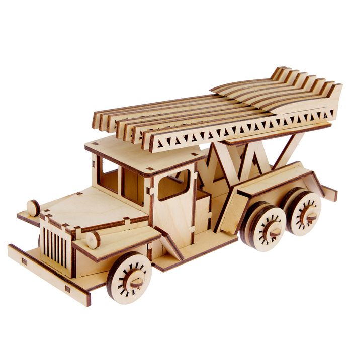 Заготовка для декора "Боевая машина "Катюша" 28х13х10 см