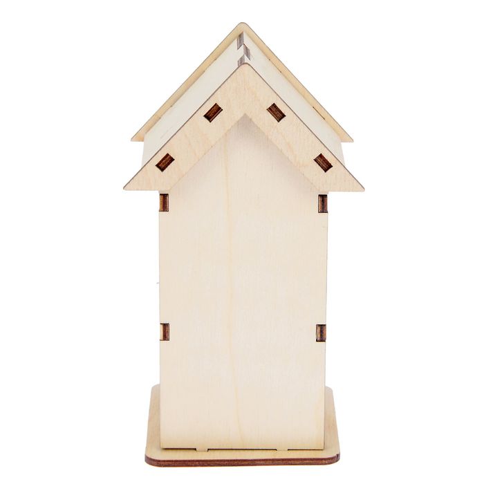 Чайный домик из фанеры "С цветком" (мини) набор 9 деталей