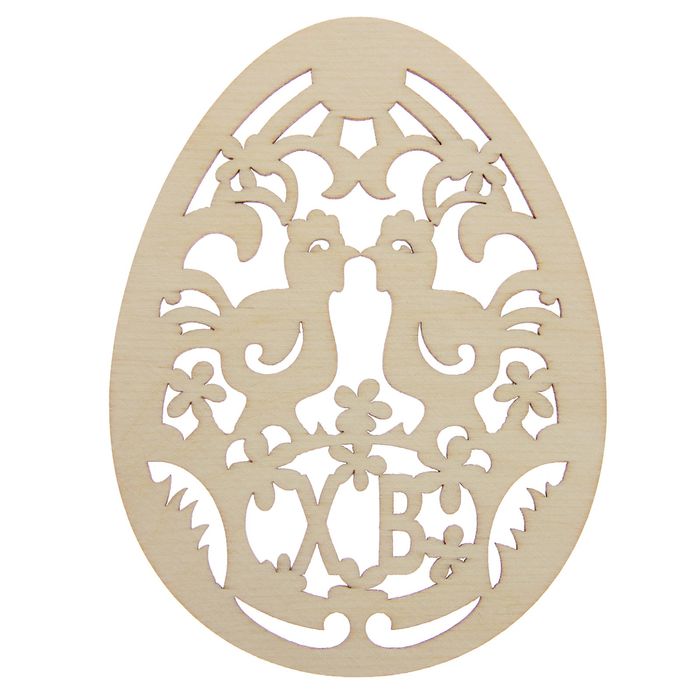 Бирка из фанеры "Курочки в яйце" 12 см